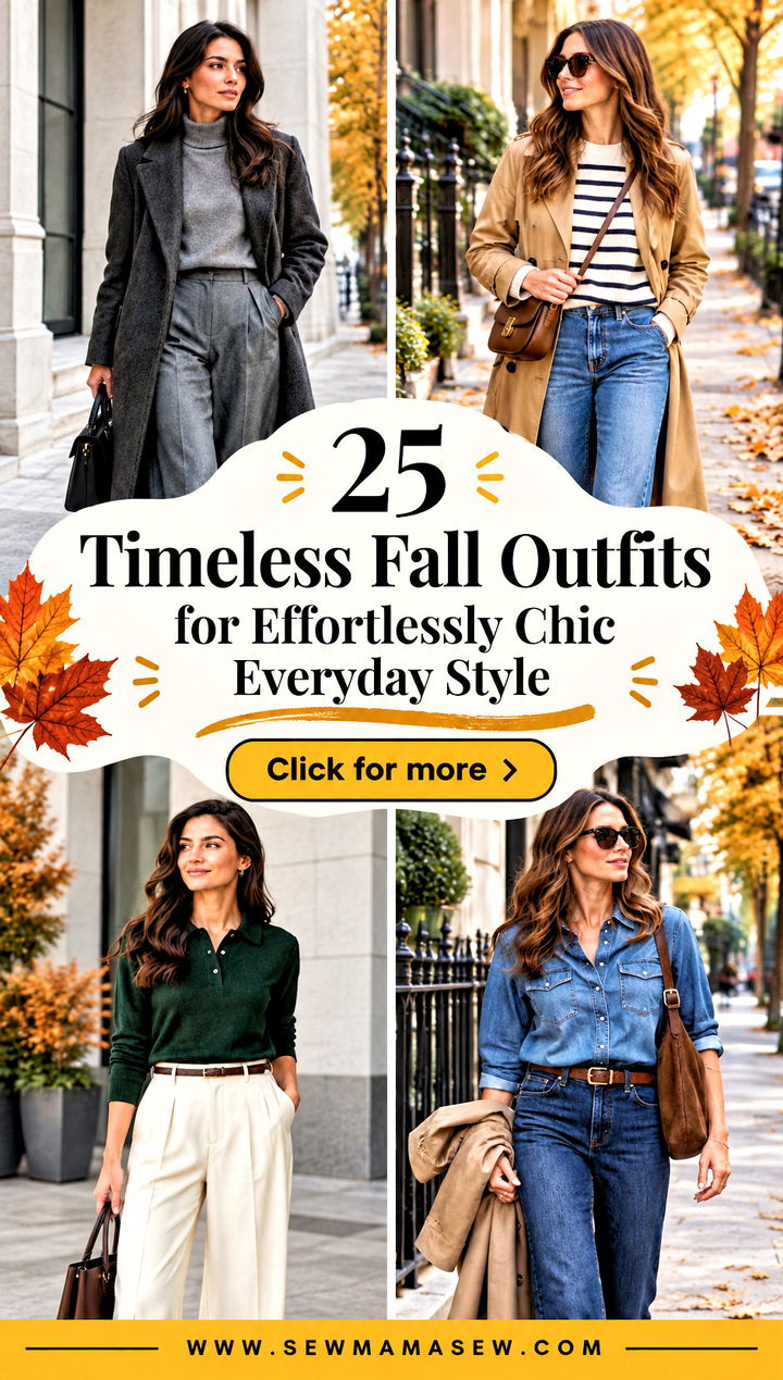 25 Timeless Fall Outfits for Effortlessly Chic Everyday Style - 25 Timeless Fall Outfits for Effortlessly Chic Everyday Style