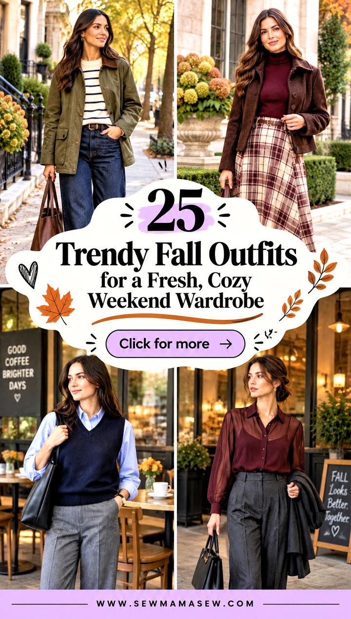 25 Trendy Fall Outfits for a Fresh Cozy Weekend Wardrobe - 25 Trendy Fall Outfits for a Fresh, Cozy Weekend Wardrobe