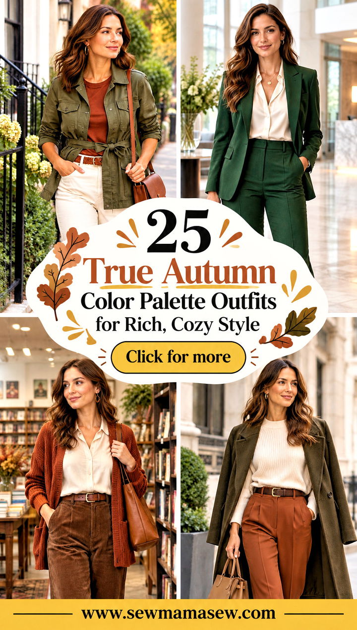 25 True Autumn Color Palette Outfits for Rich Cozy Style - 25 True Autumn Color Palette Outfits for Rich, Cozy Style