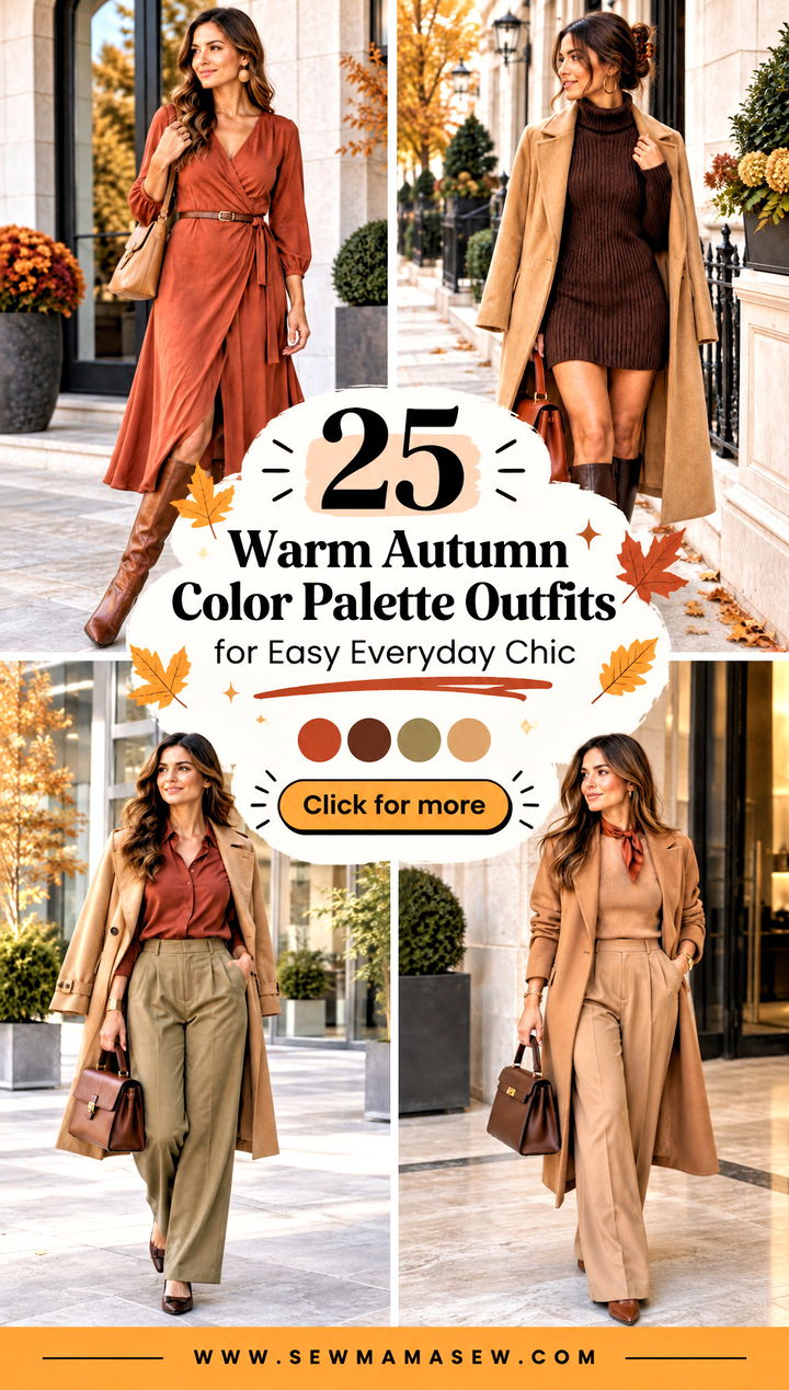 25 Warm Autumn Color Palette Outfits for Easy Everyday Chic - 25 Warm Autumn Color Palette Outfits for Easy Everyday Chic