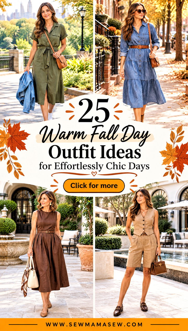 25 Warm Fall Day Outfit Ideas for Effortlessly Chic Days - 25 Warm Fall Day Outfit Ideas for Effortlessly Chic Days