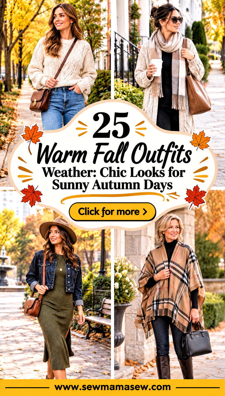 25 Warm Fall Outfits Weather Chic Looks for Sunny Autumn Days - 25 Warm Fall Outfits Weather: Chic Looks for Sunny Autumn Days