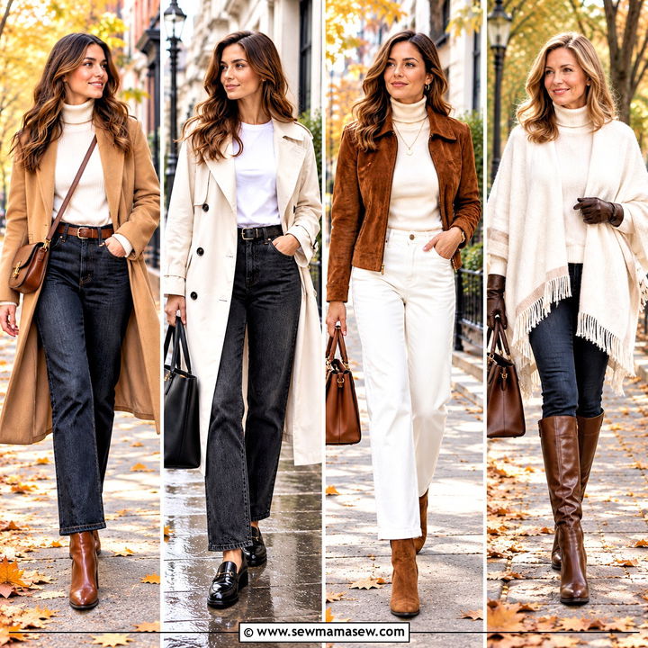 25 White Fall Outfit Ideas for Fresh Effortless Layering