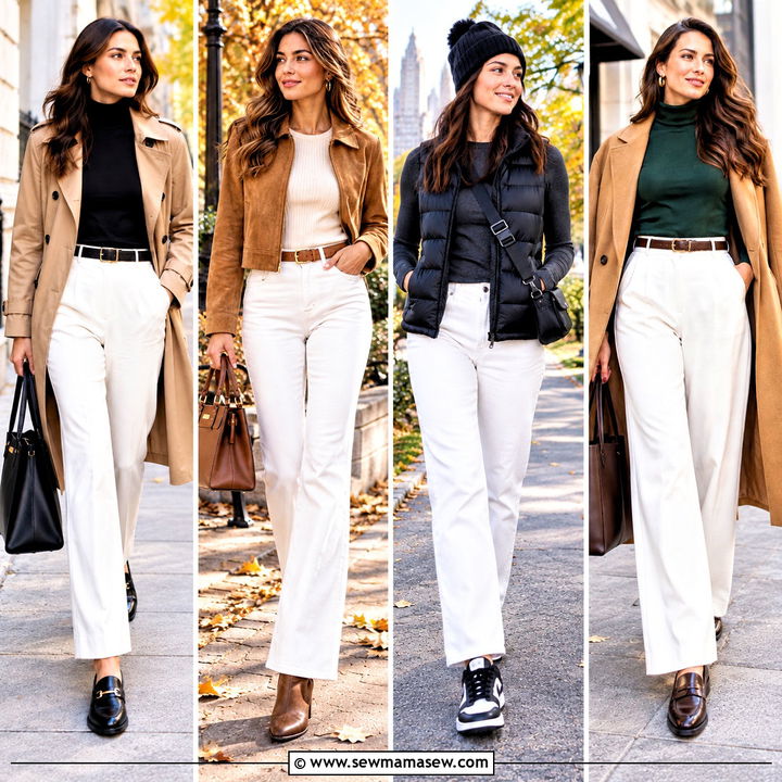 25 White Pants Outfit Fall Ideas for Fresh Seasonal Style