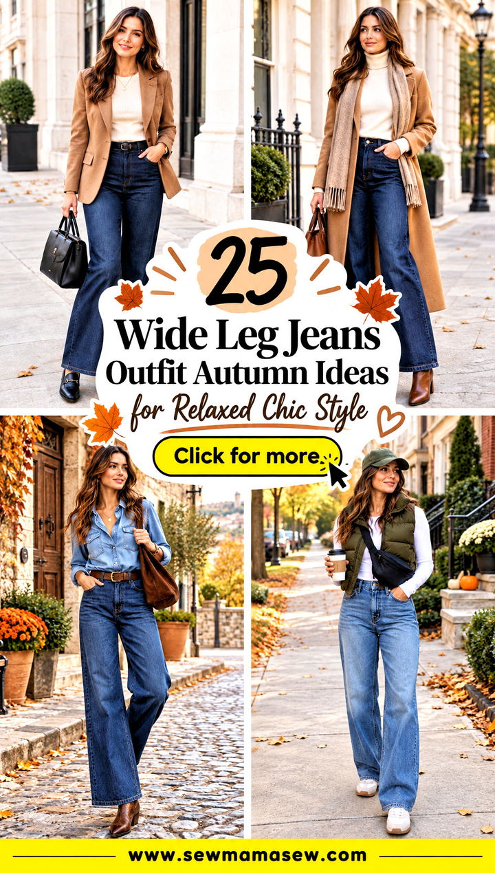 25 Wide Leg Jeans Outfit Autumn Ideas for Relaxed Chic Style - 25 Wide Leg Jeans Outfit Autumn Ideas for Relaxed Chic Style