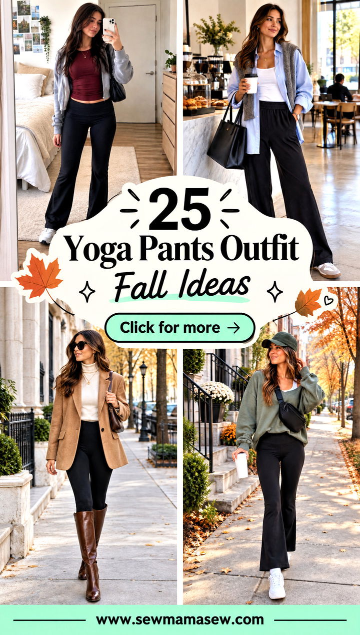25 Yoga Pants Outfit Fall Ideas for Cozy Days on the Go - 25 Yoga Pants Outfit Fall Ideas for Cozy Days on the Go