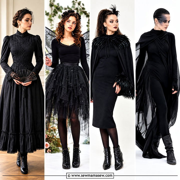 30 All Black Halloween Costume Ideas for Women to Turn Heads