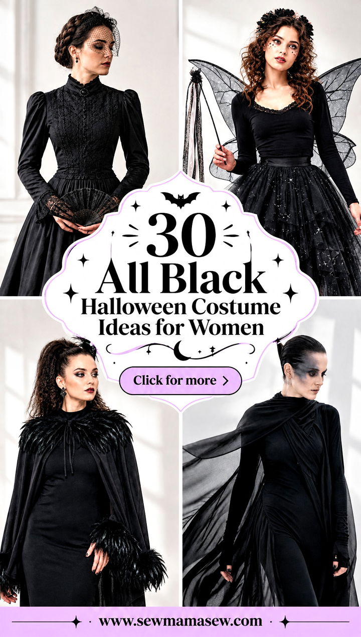 30 All Black Halloween Costume Ideas for Women - 30 All Black Halloween Costume Ideas for Women