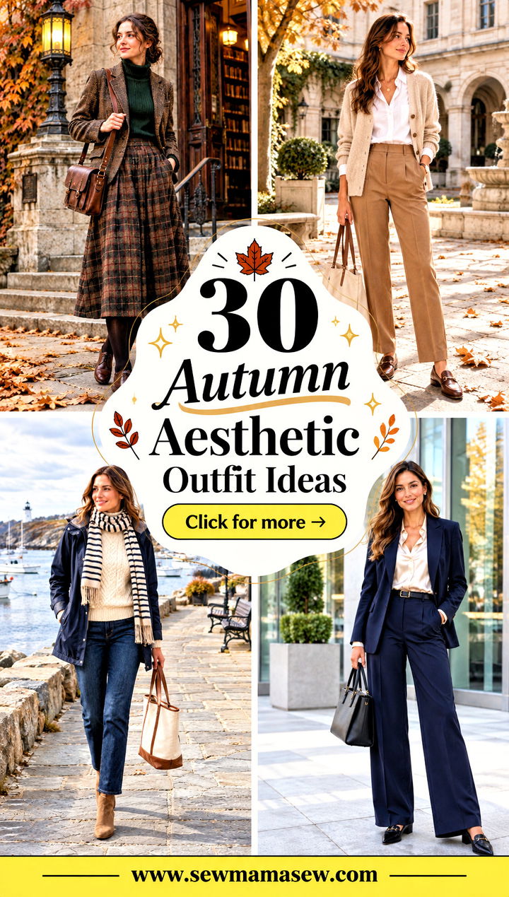 30 Autumn Aesthetic Outfit Ideas for Dreamy Cozy Weekends - 30 Autumn Aesthetic Outfit Ideas for Dreamy, Cozy Weekends