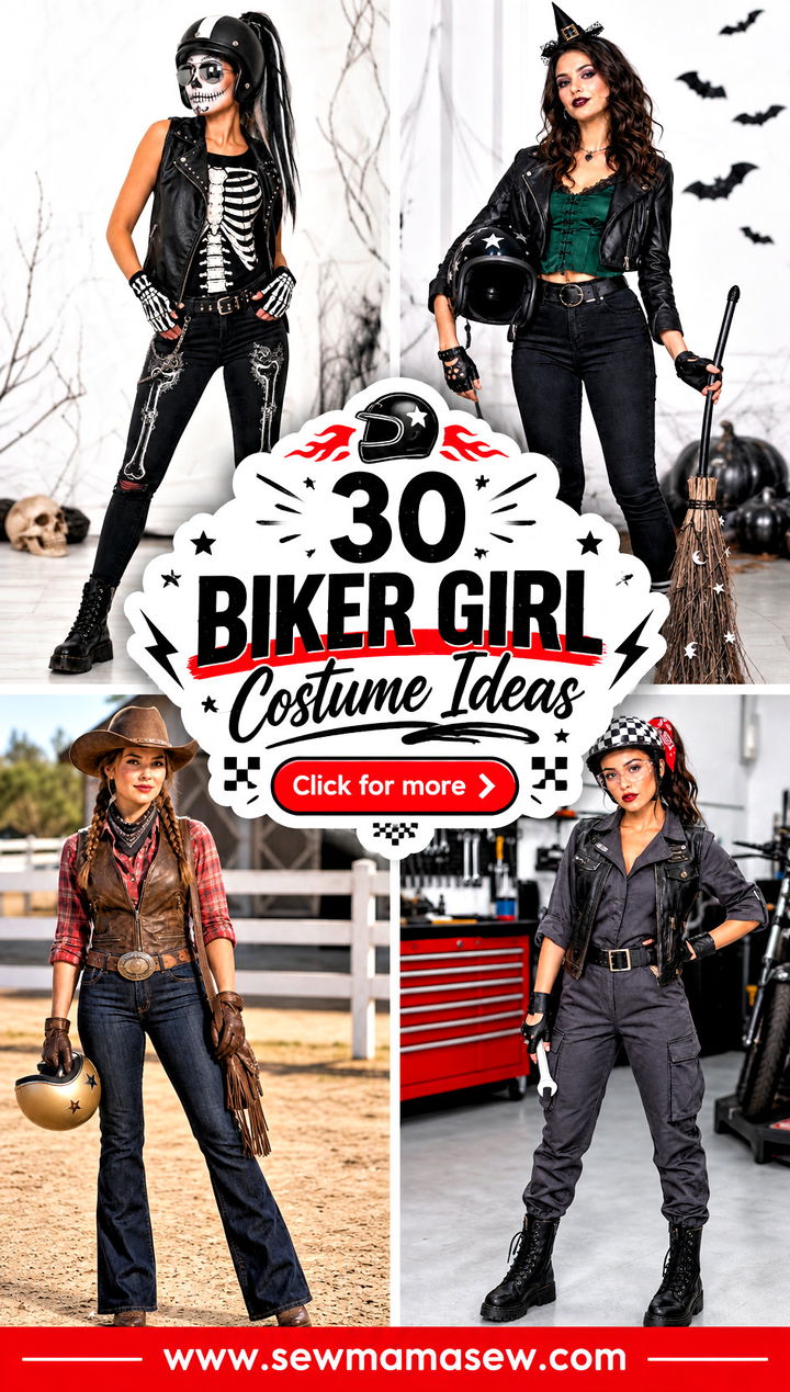 30 Biker Girl Costume Ideas - 30 Biker Girl Costume Ideas