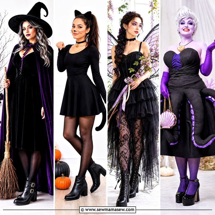 30 Black Dress Halloween Ideas