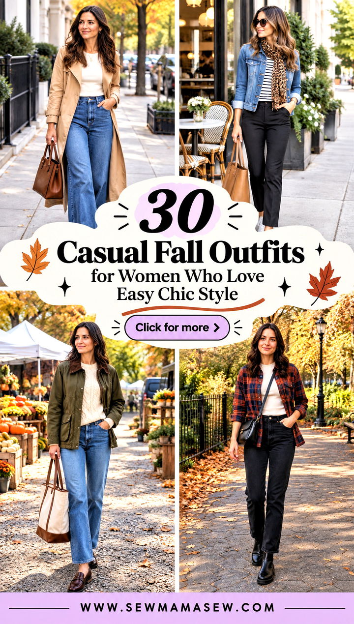 30 Casual Fall Outfits for Women Who Love Easy Chic Style - 30 Casual Fall Outfits for Women Who Love Easy Chic Style