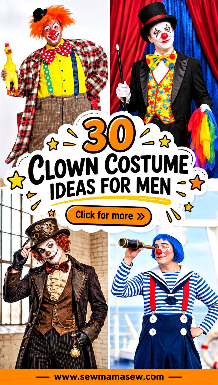30 Clown Costume Ideas for Men - 30 Clown Costume Ideas for Men