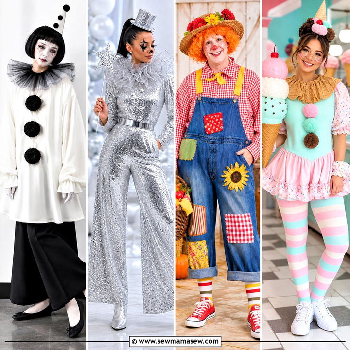 30 Costume Clown Ideas for Playful or Creepy Party Looks