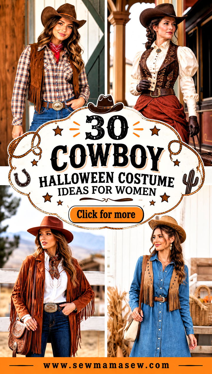 30 Cowboy Halloween Costume Ideas for Women - 30 Cowboy Halloween Costume Ideas for Women
