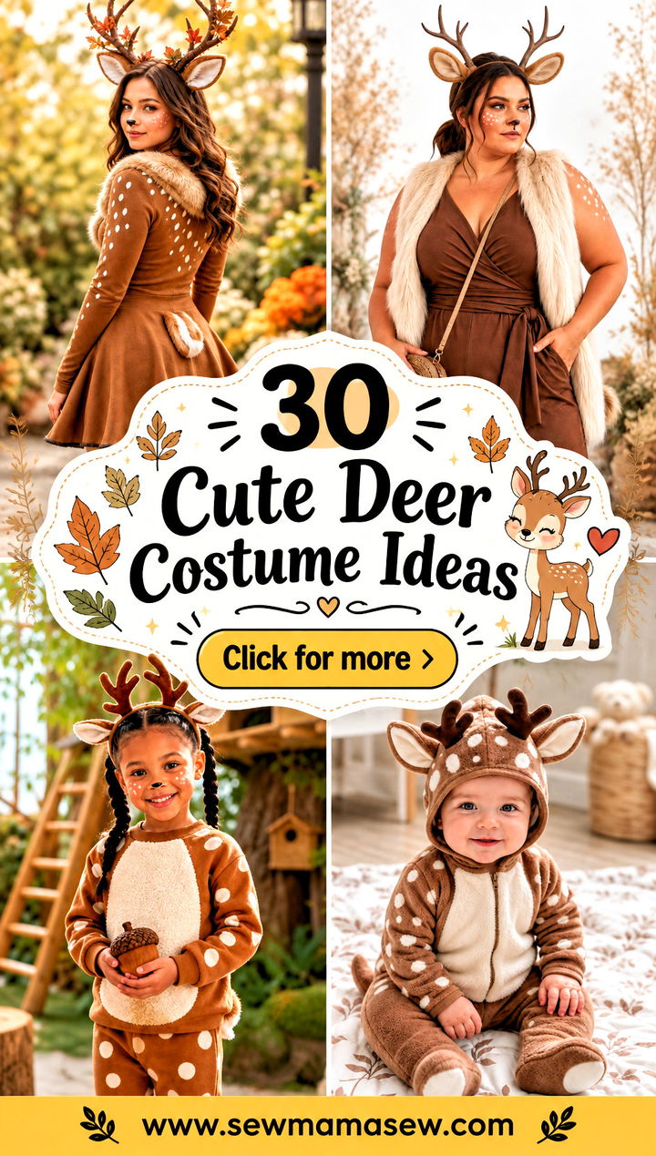 30 Cute Deer Costume Ideas - 30 Cute Deer Costume Ideas