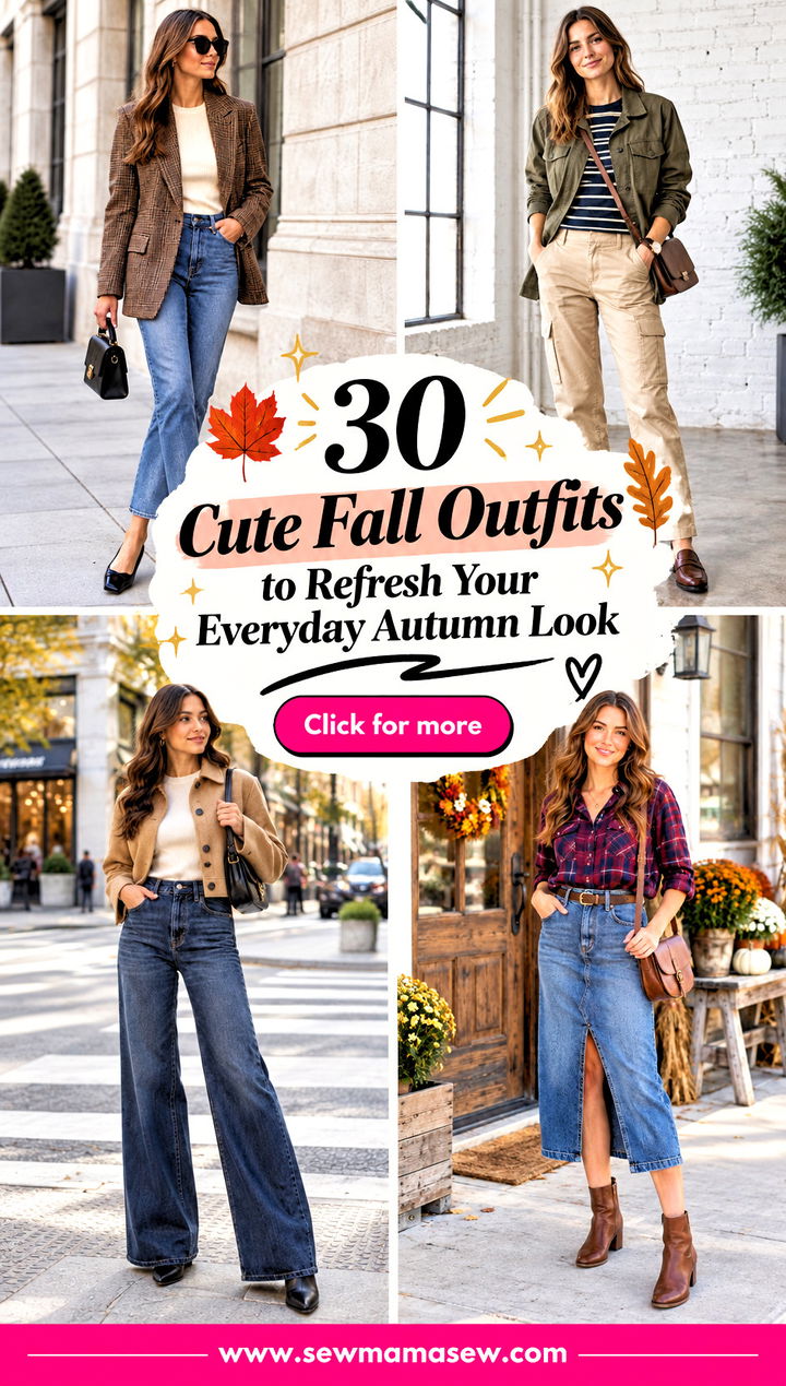 30 Cute Fall Outfits to Refresh Your Everyday Autumn Look - 30 Cute Fall Outfits to Refresh Your Everyday Autumn Look
