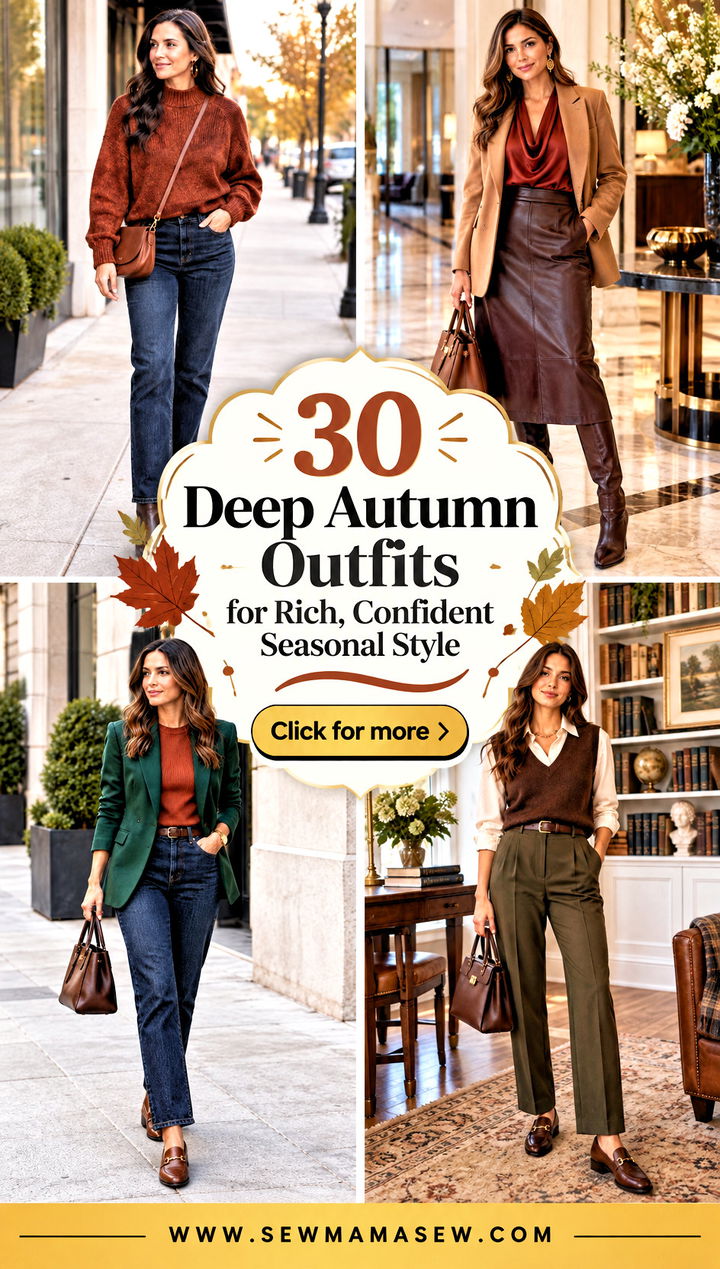 30 Deep Autumn Outfits for Rich Confident Seasonal Style - 30 Deep Autumn Outfits for Rich, Confident Seasonal Style