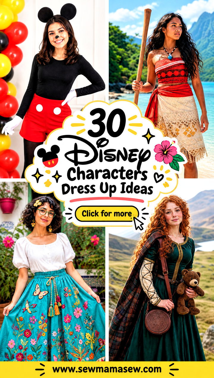 30 Disney Characters Dress Up Ideas - 30 Disney Characters Dress Up Ideas