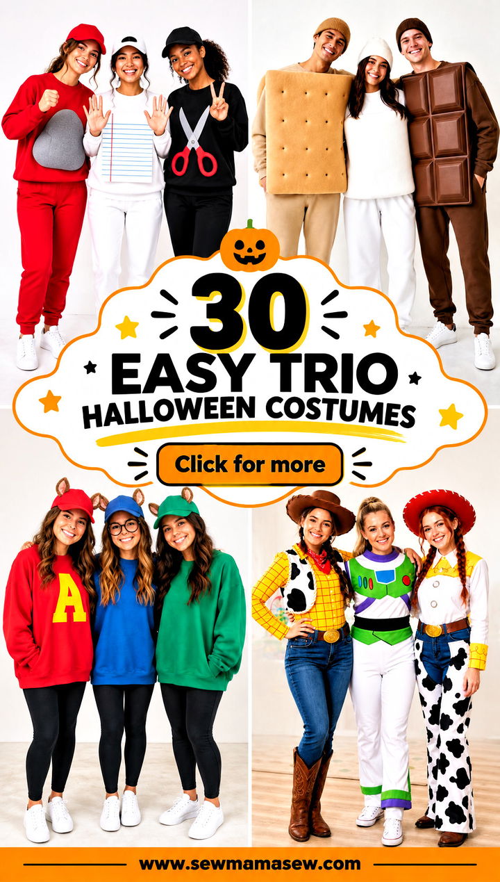 30 Easy Trio Halloween Costumes - 30 Easy Trio Halloween Costumes