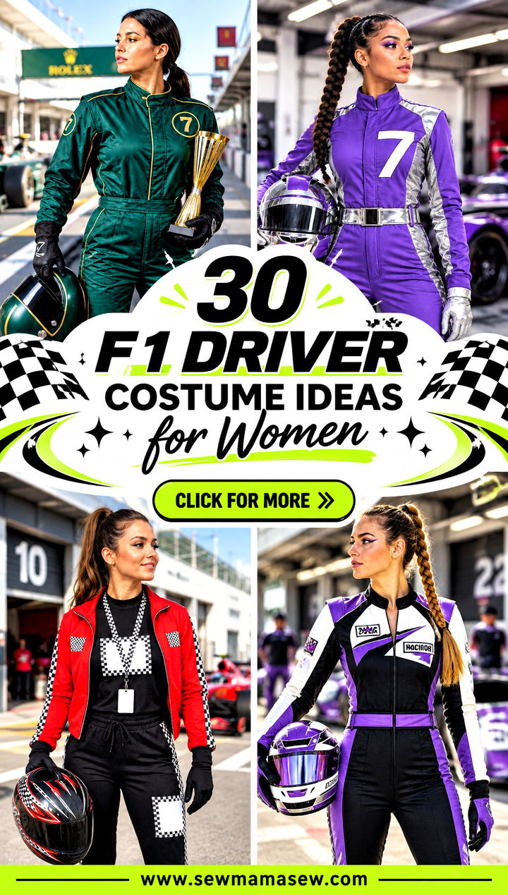 30 F1 Driver Costume Ideas for Women - 30 F1 Driver Costume Ideas for Women