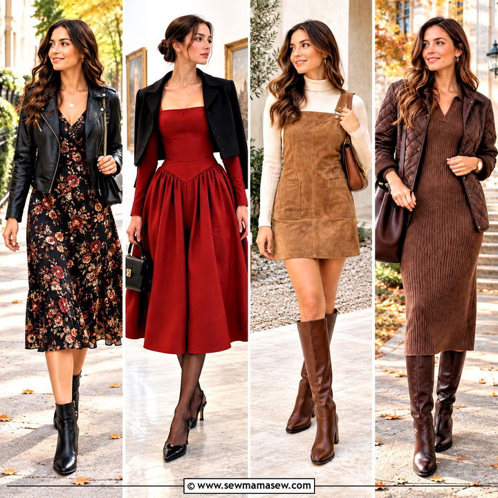 30 Fall Dresses for Cozy Layers and Charming Weekend Looks