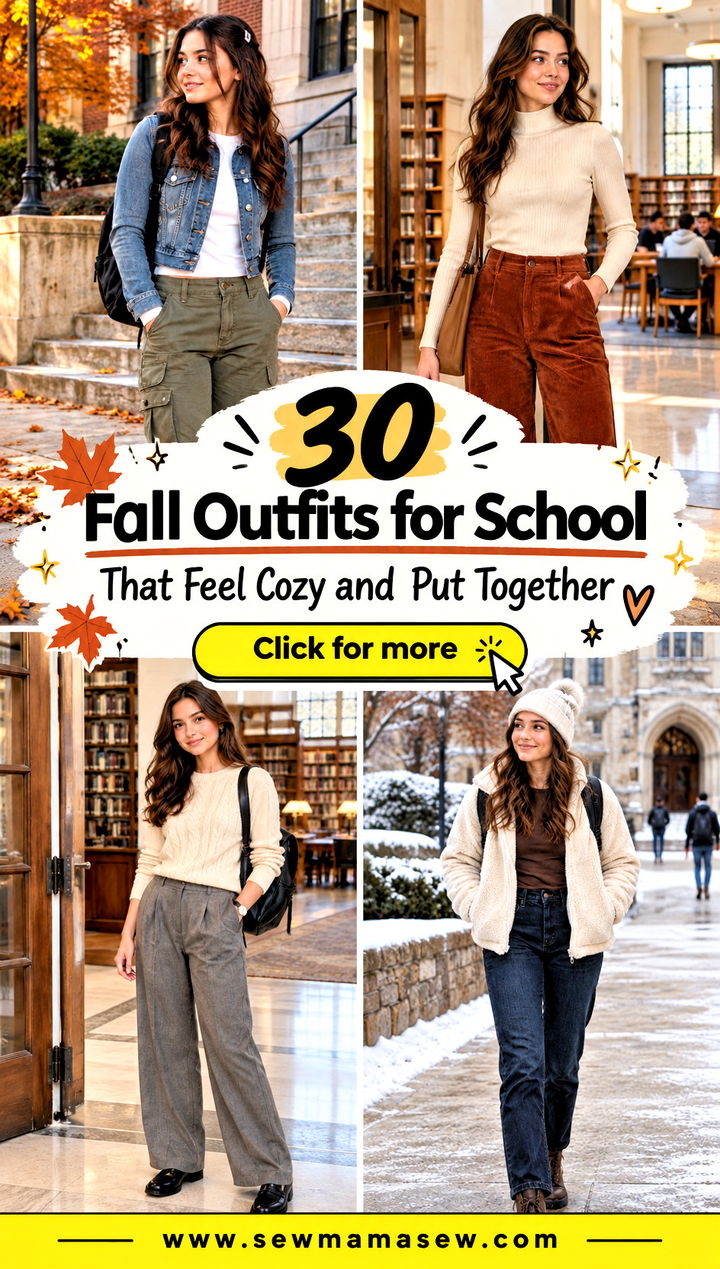 30 Fall Outfits for School That Feel Cozy and Put Together - 30 Fall Outfits for School That Feel Cozy and Put Together