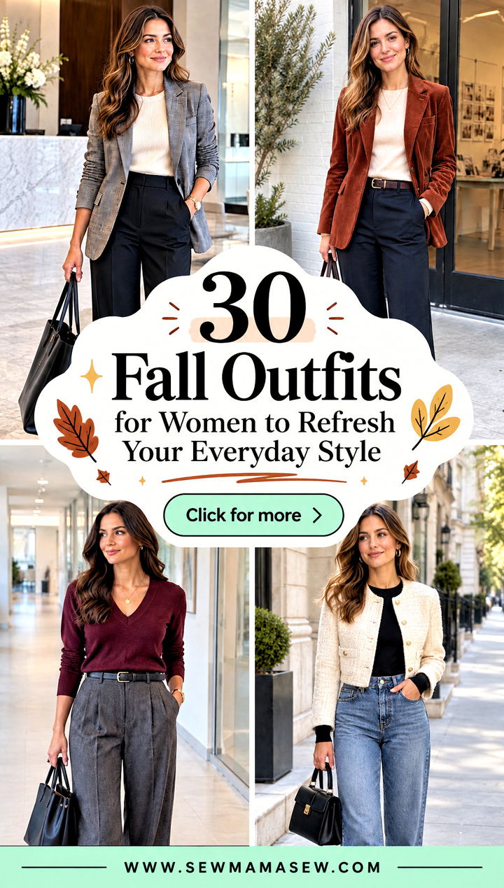 30 Fall Outfits for Women to Refresh Your Everyday Style - 30 Fall Outfits for Women to Refresh Your Everyday Style