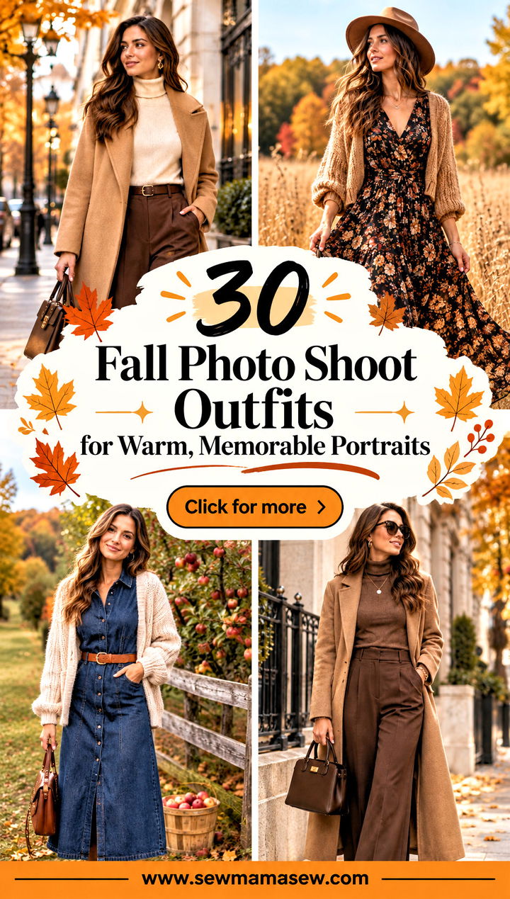 30 Fall Photo Shoot Outfits for Warm Memorable Portraits - 30 Fall Photo Shoot Outfits for Warm, Memorable Portraits