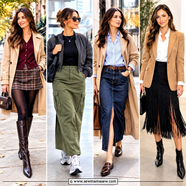 30 Fall Skirt Outfits for Cozy Chic Style on Cooler Days