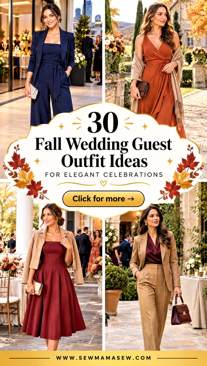 30 Fall Wedding Guest Outfit Ideas for Elegant Celebrations - 30 Fall Wedding Guest Outfit Ideas for Elegant Celebrations