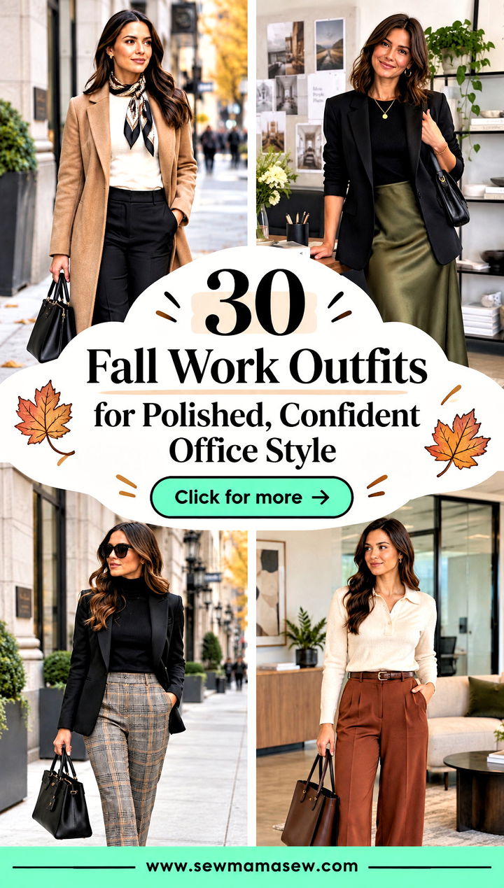 30 Fall Work Outfits for Polished Confident Office Style - 30 Fall Work Outfits for Polished, Confident Office Style