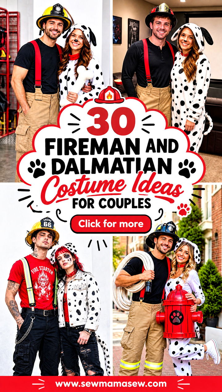 30 Fireman And Dalmatian Costume Ideas for Couples - 30 Fireman And Dalmatian Costume Ideas for Couples