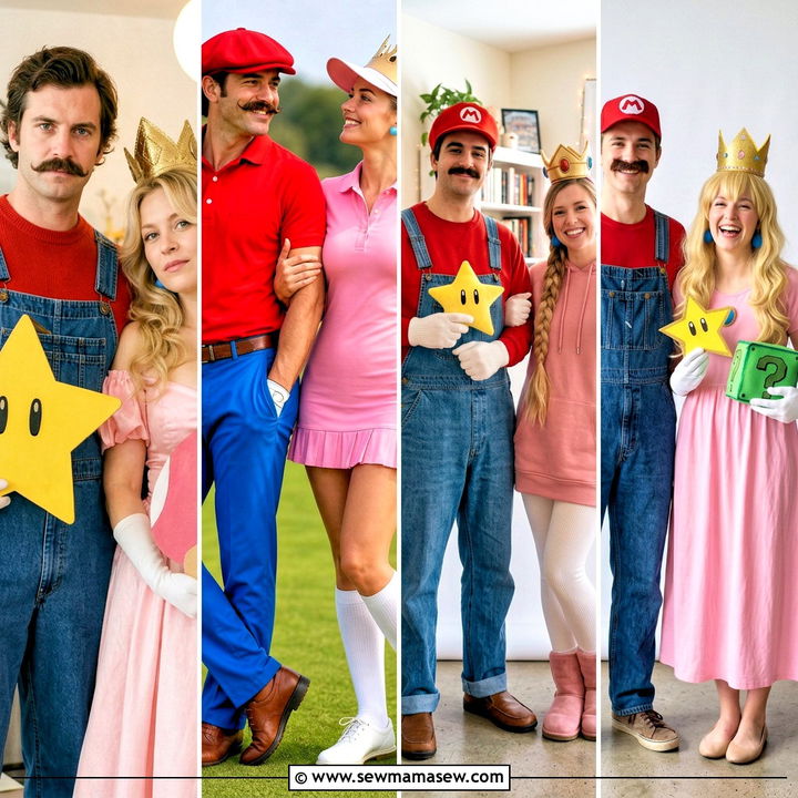 30 Mario and Peach Costumes for Couples: Playful Party Looks