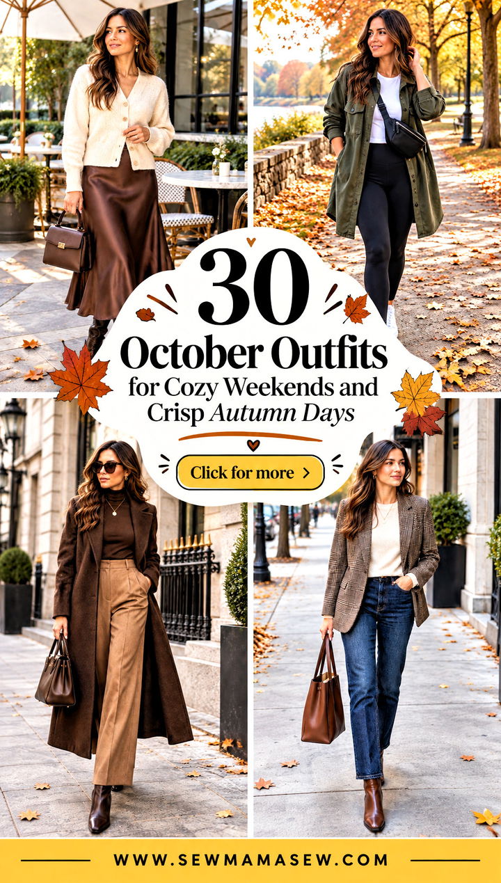 30 October Outfits for Cozy Weekends and Crisp Autumn Days - 30 October Outfits for Cozy Weekends and Crisp Autumn Days