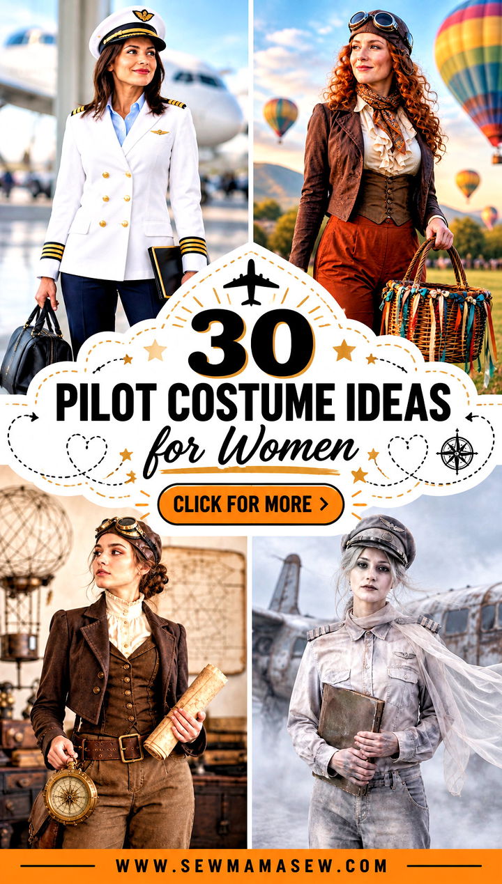 30 Pilot Costume Ideas for Women - 30 Pilot Costume Ideas for Women