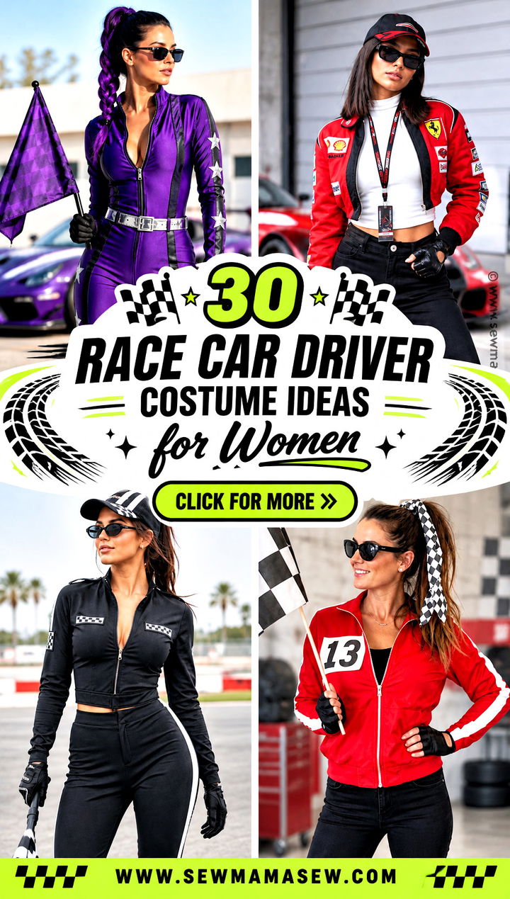 30 Race Car Driver Costume Ideas for Women - 30 Race Car Driver Costume Ideas for Women