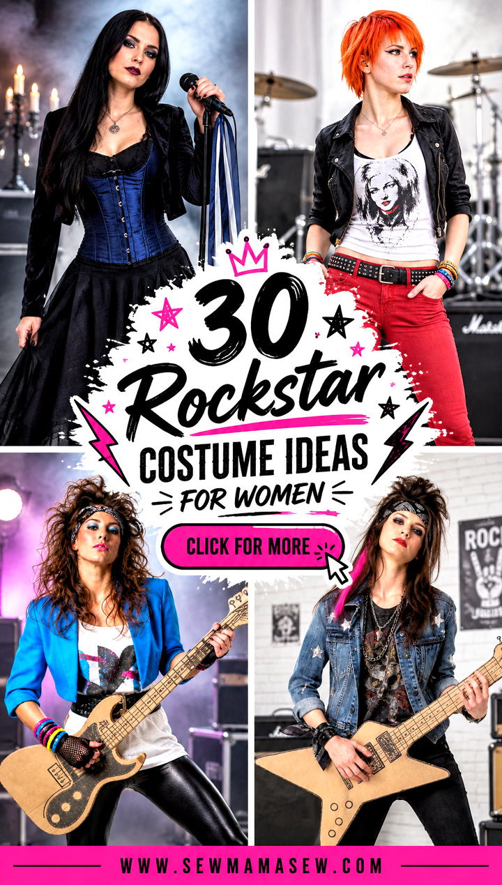 30 Rockstar Costume Ideas for Women - 30 Rockstar Costume Ideas for Women