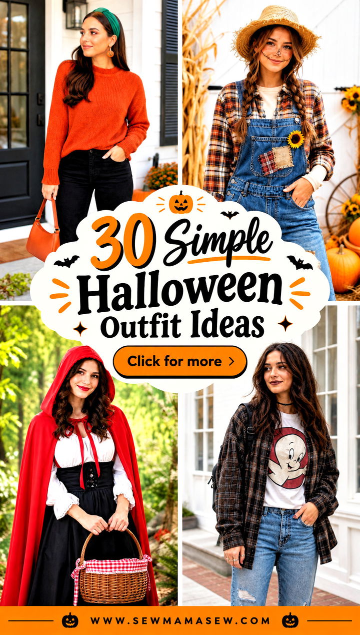 30 Simple Halloween Outfit Ideas - 30 Simple Halloween Outfit Ideas