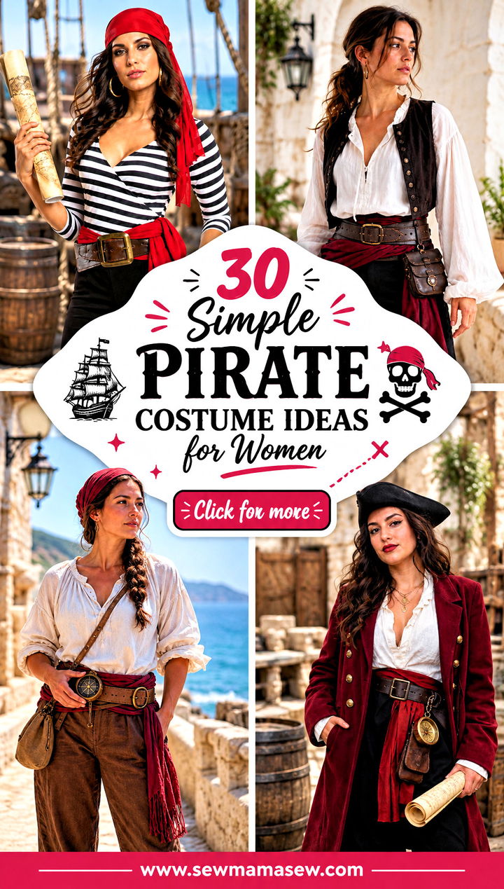 30 Simple Pirate Costume Ideas for Women - 30 Simple Pirate Costume Ideas for Women