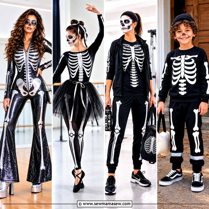 30 Skeleton Costume Ideas for a Spooky Halloween Party Look