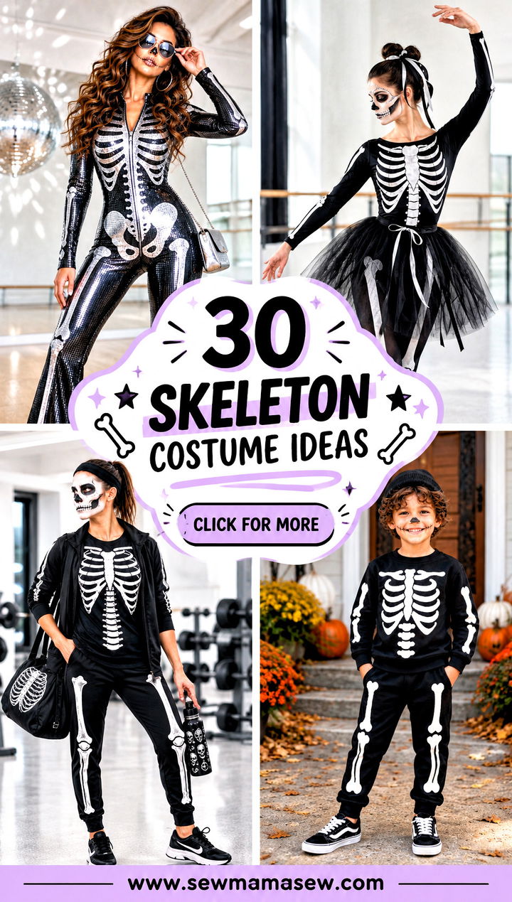 30 Skeleton Costume Ideas - 30 Skeleton Costume Ideas