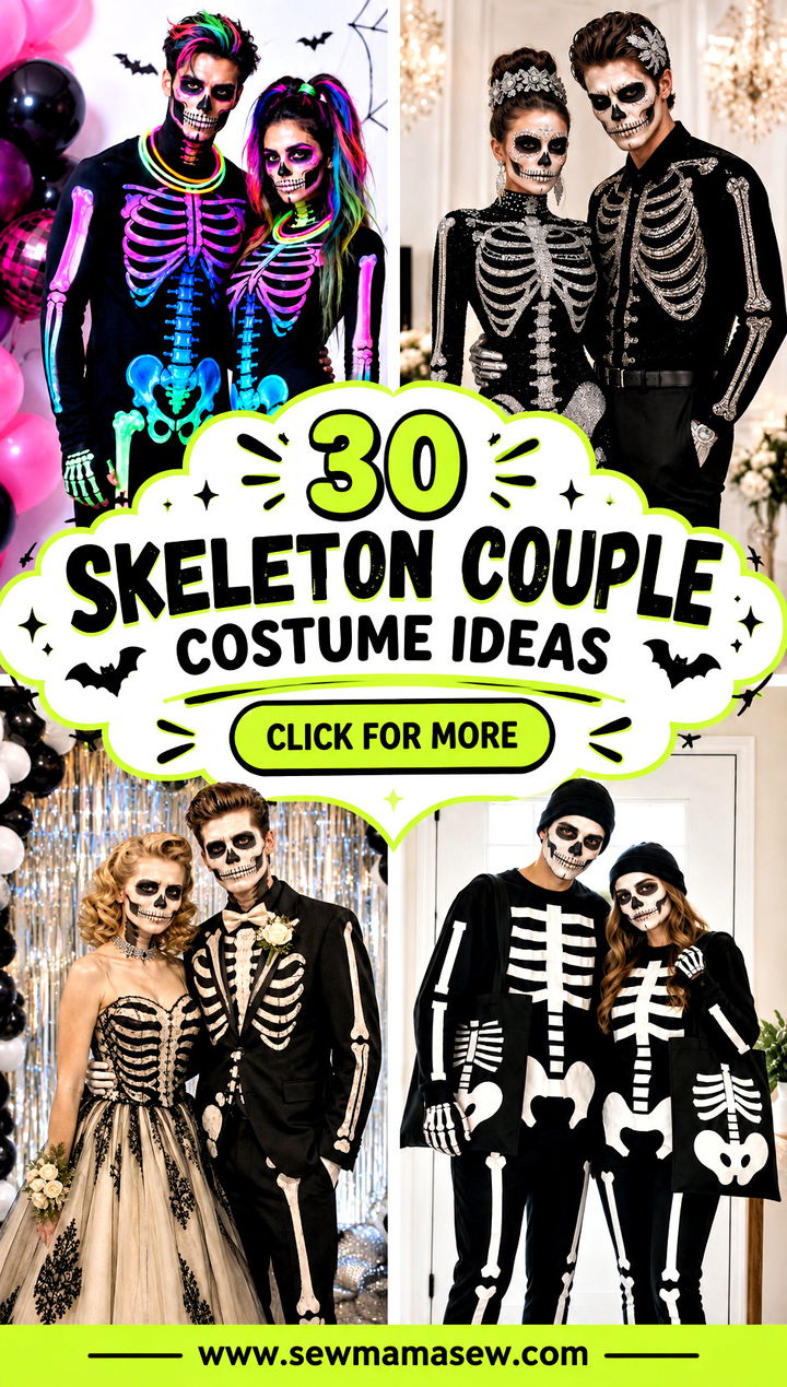 30 Skeleton Couple Costume Ideas - 30 Skeleton Couple Costume Ideas