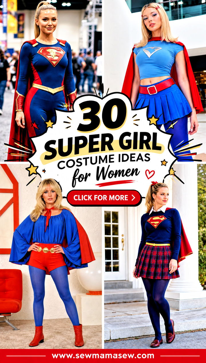 30 Super Girl Costume Ideas for Women - 30 Super Girl Costume Ideas for Women