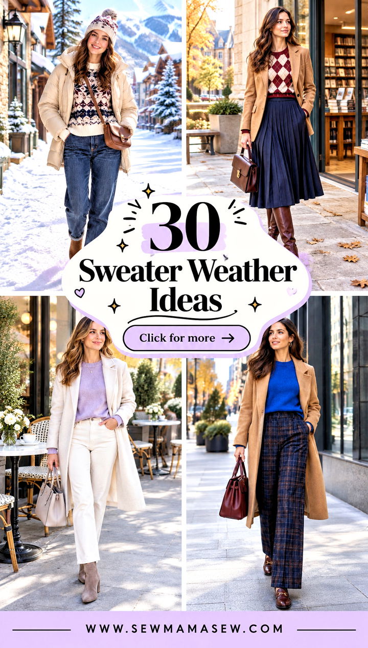 30 Sweater Weather Ideas for Cozy Stylish Everyday Looks - 30 Sweater Weather Ideas for Cozy, Stylish Everyday Looks