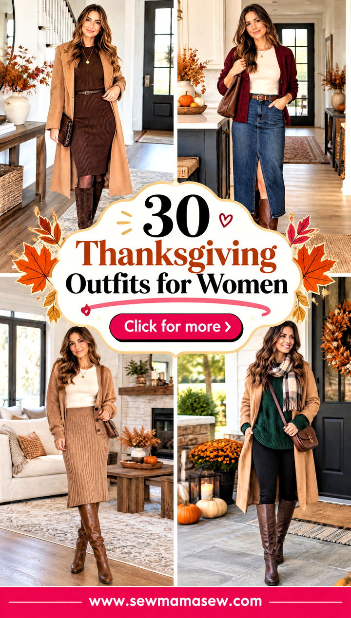 30 Thanksgiving Outfits for Women to Feel Cozy and Chic - 30 Thanksgiving Outfits for Women to Feel Cozy and Chic