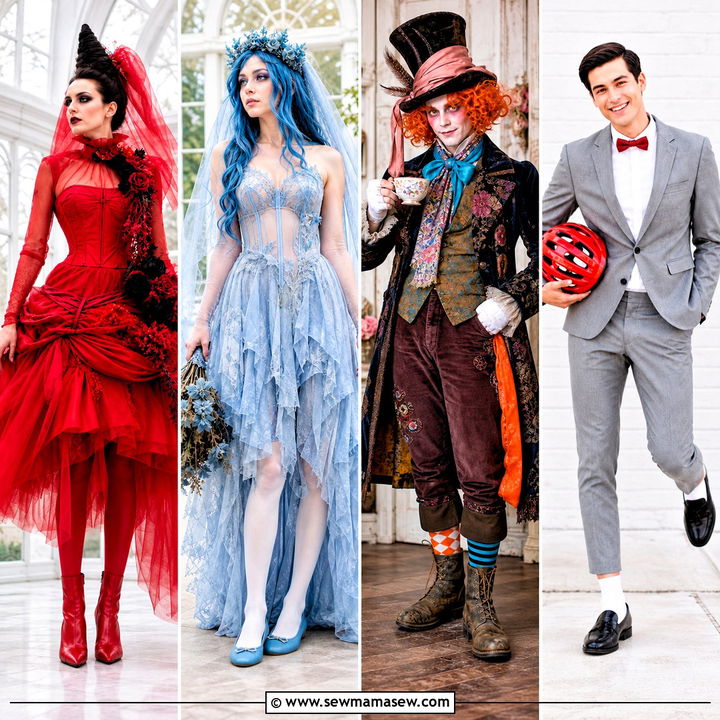 30 Tim Burton Characters Costumes for a Spooky Group Night