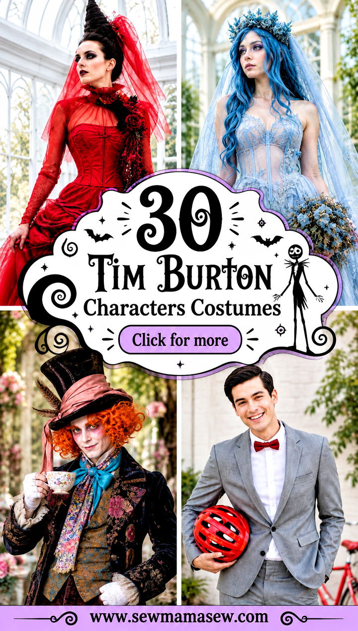 30 Tim Burton Characters Costumes - 30 Tim Burton Characters Costumes