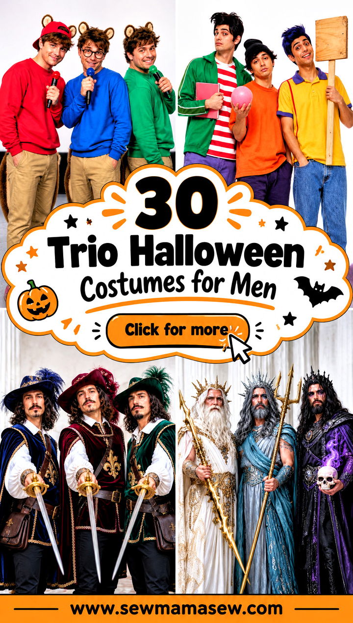 30 Trio Halloween Costumes for Men - 30 Trio Halloween Costumes for Men