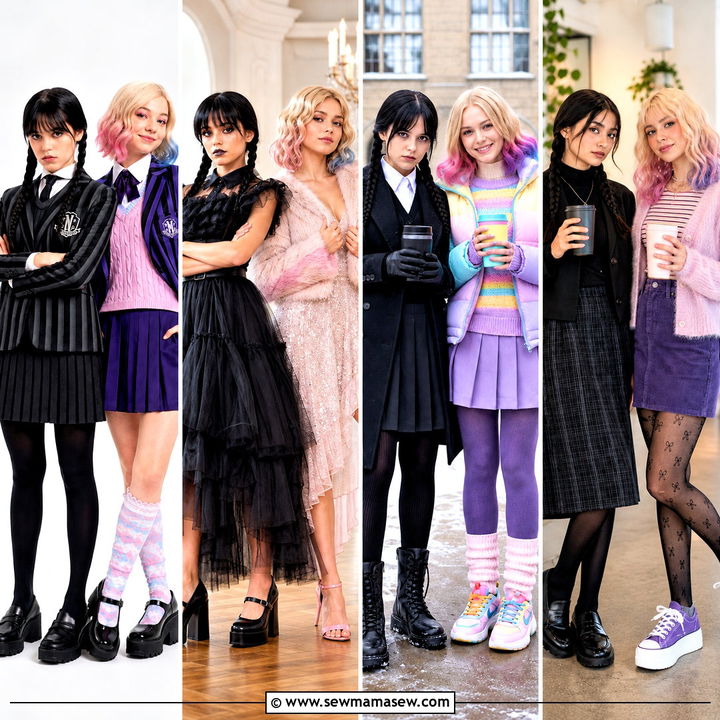 30 Wednesday and Enid Costumes for a Spooky Bestie Moment